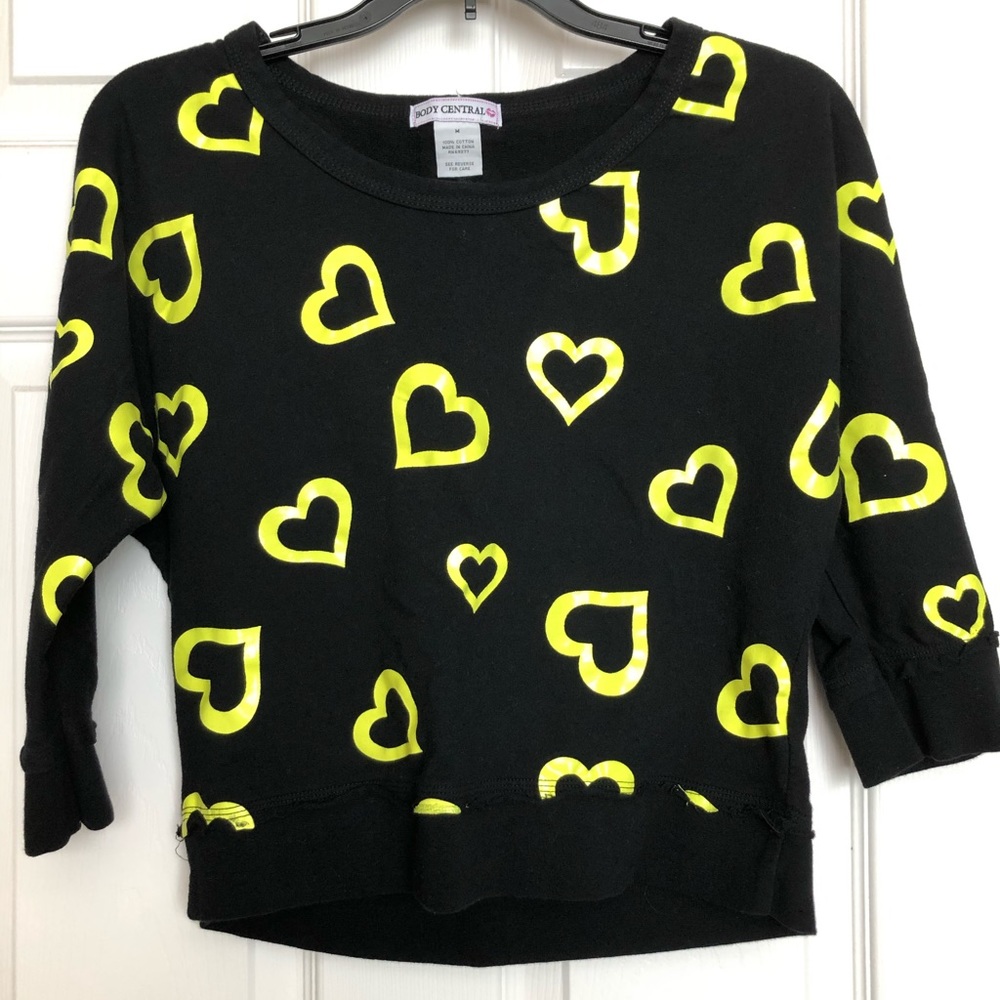 Neon hearts light Sweater